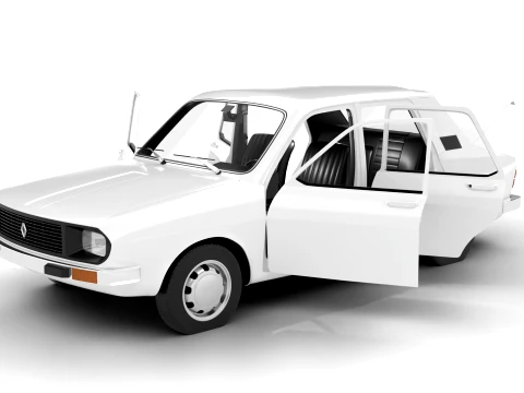 Renault 12 Berlina 1975 HQ 3D Model