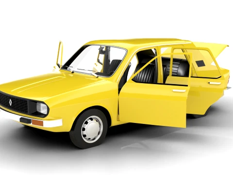 Renault 12 Berlina 1975 HQ 3D Model