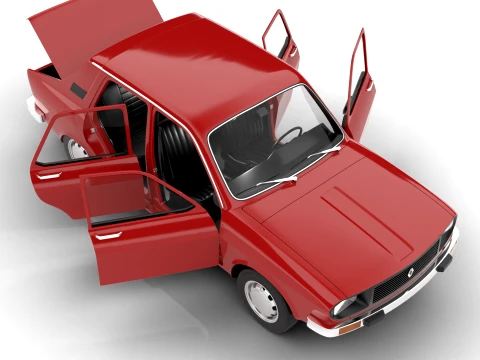 Renault 12 Berlina 1975 HQ 3D Model