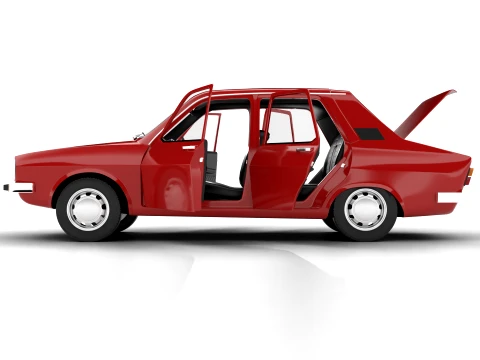 Renault 12 Berlina 1975 HQ 3D Model