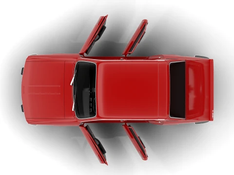 Renault 12 Berlina 1975 HQ 3D Model