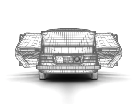 Renault 12 Berlina 1975 HQ 3D Model