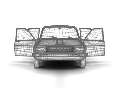 Renault 12 Berlina 1975 HQ 3D Model