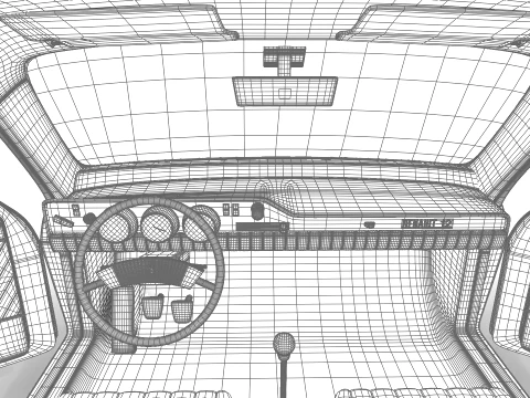Renault 12 Berlina 1975 HQ 3D Model