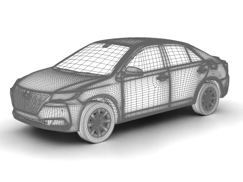 トヨタ アリオン 2019 3Dモデル
