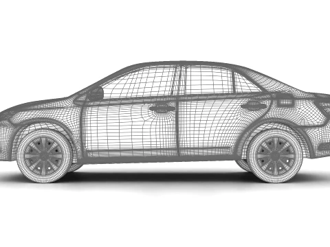 トヨタ アリオン 2019 3Dモデル