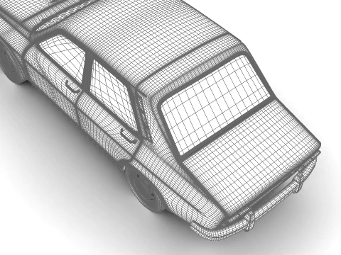 Dacia 1300 1969 3D Model