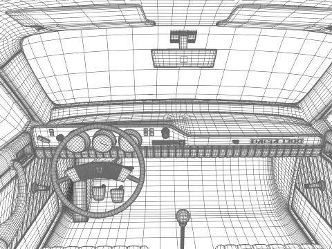 Dacia 1300 1969 3D Model
