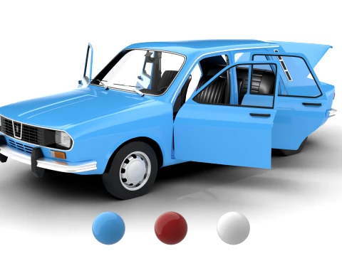Dacia 1300 1969 Sede Modelo 3D