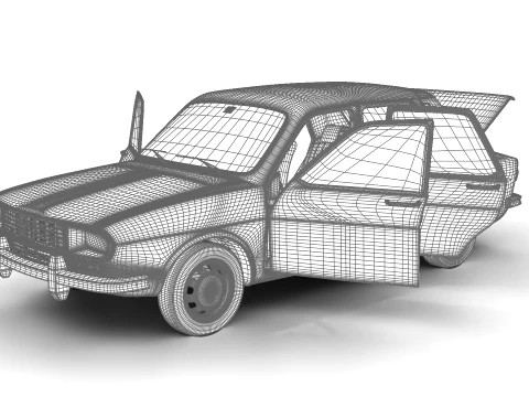 Dacia 1300 1969 HQ 3D Model