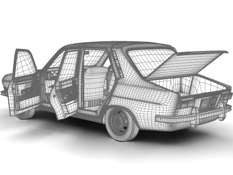Dacia 1300 1969 HQ 3D Model
