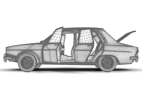 Dacia 1300 1969 HQ 3D Model