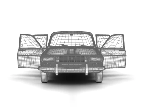Dacia 1300 1969 HQ 3D Model