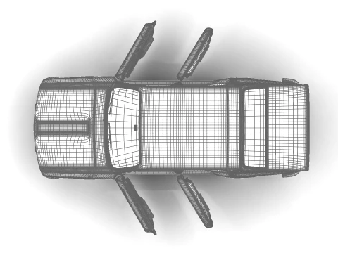 Dacia 1300 1969 HQ 3D Model