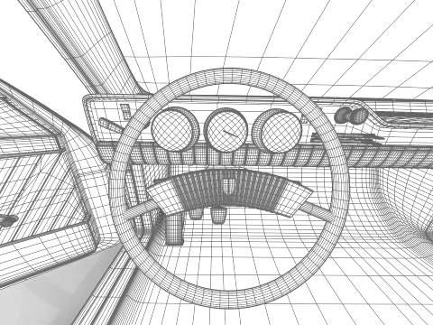 Dacia 1300 1969 HQ 3D Model