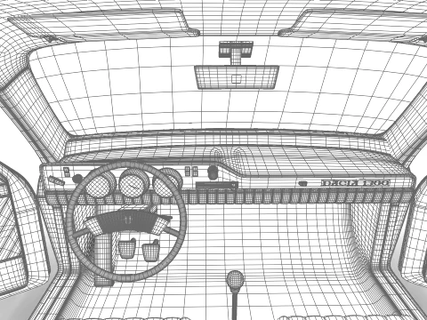 Dacia 1300 1969 HQ 3D Model