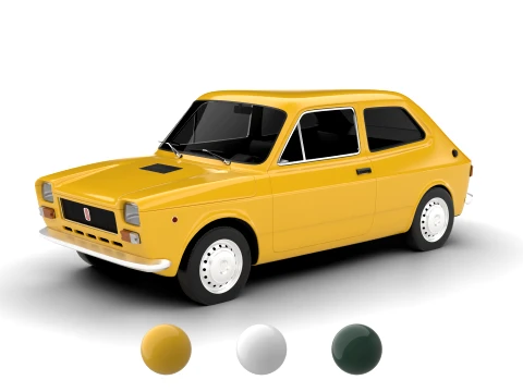 Fiat 127 1971 Modelo 3D