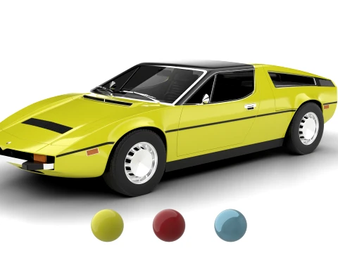 Maserati Bora 49 1974 3D Model