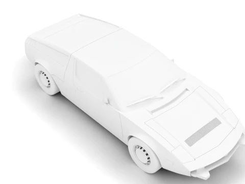 Maserati Bora 49 1974 3D Model