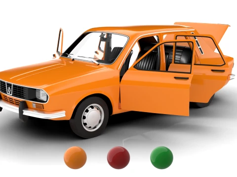 Renault 12 TL 1975 HQ Modelo 3D