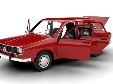 Renault 12 TL 1975 HQ 3D Model