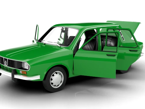 Renault 12 TL 1975 HQ 3D Model