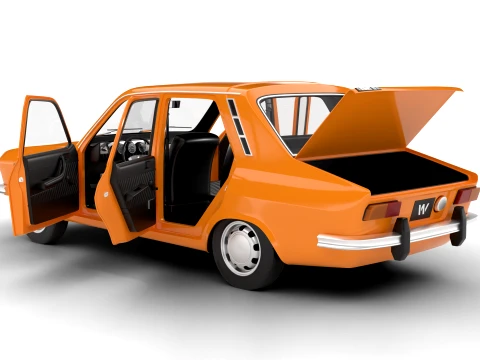 Renault 12 TL 1975 HQ 3D Model