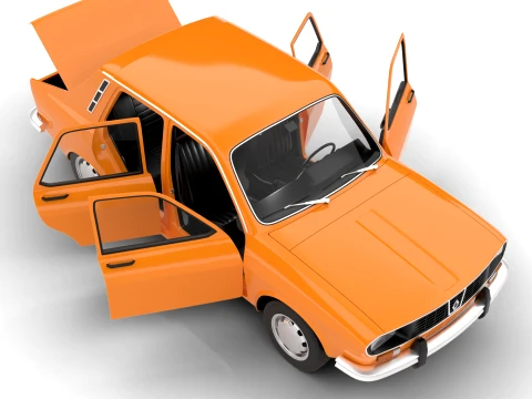 Renault 12 TL 1975 HQ 3D Model