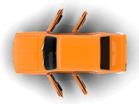 Renault 12 TL 1975 HQ 3D Model