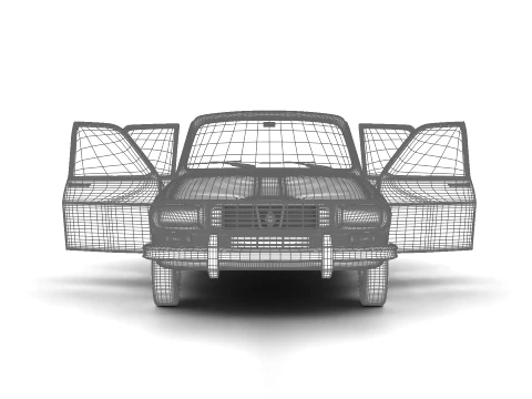 Renault 12 TL 1975 HQ 3D Model