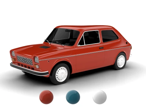 Fiat 127 Speciaal 1971 3D Model
