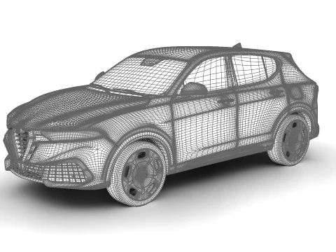 Alfa Romeo Tonale Ibrida Plug-in Hybrid 2026 3D Model