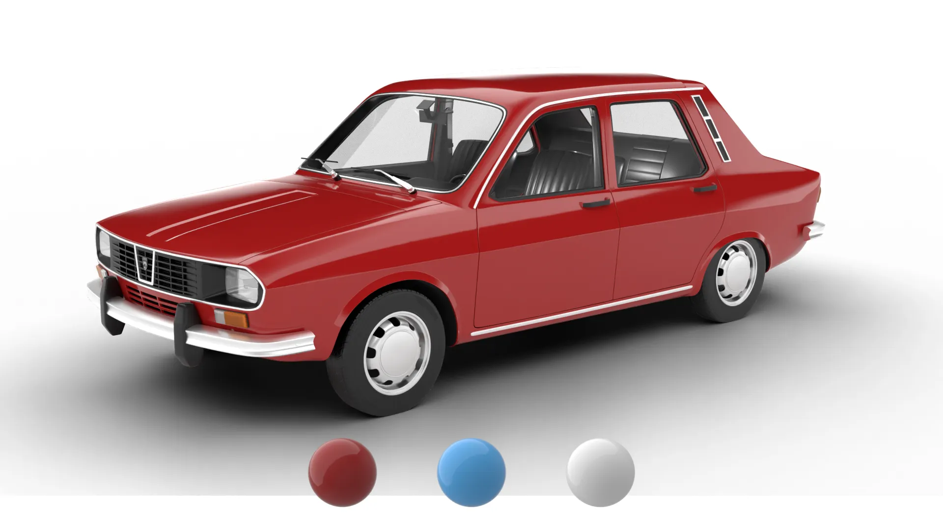 Dacia 1300 Superlux 1969 3D Model .c4d .max .obj .3ds .fbx .stl .blend 