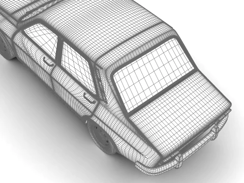 Dacia 1300 Superlux 1969 3D Model