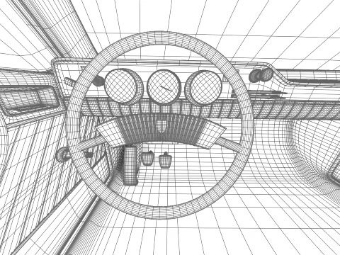 Dacia 1300 Superlux 1969 3D Model