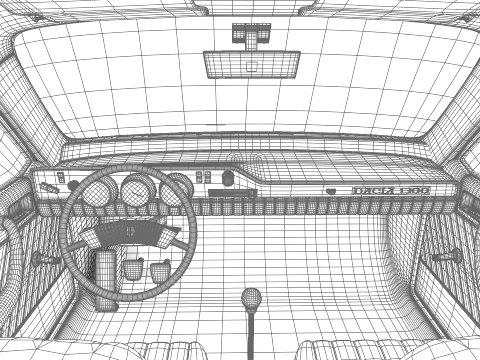 Dacia 1300 Superlux 1969 3D Model