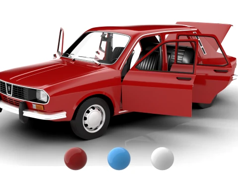 Dacia 1300 Superlux 1969 HQ Modelo 3D