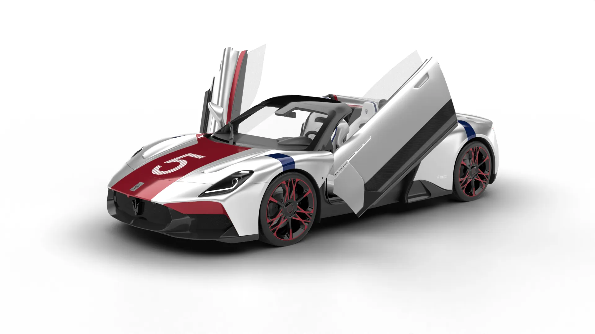 Maserati MCPura Cielo Tributo 1926 2026 HQ 3D Model .c4d .max .obj .3ds .fbx .stl .blend 