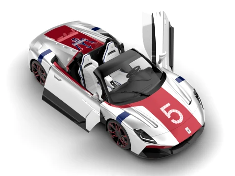 Maserati MCPura Cielo Tributo 1926 2026 HQ 3D Model