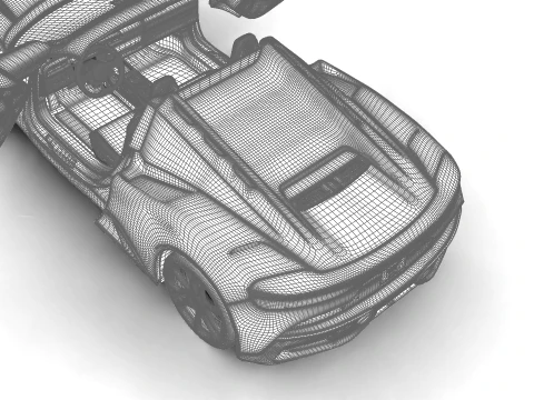 Maserati MCPura Cielo Tributo 1926 2026 HQ 3D Model