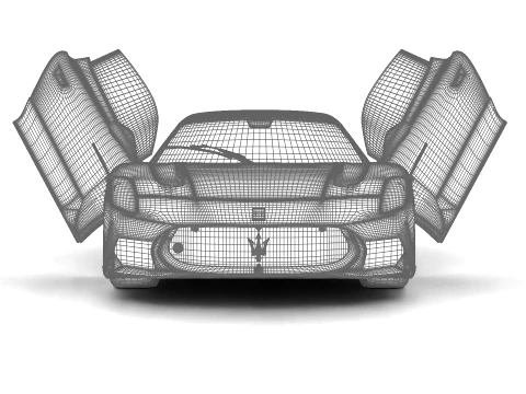 Maserati MCPura Cielo Tributo 1926 2026 HQ 3D Model