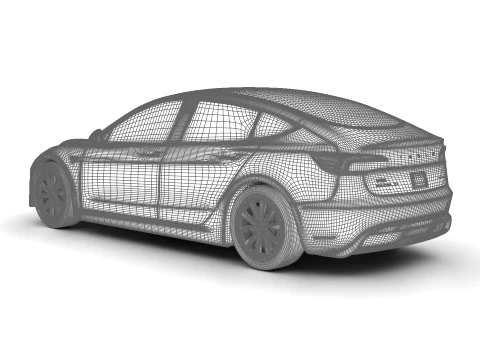 Tesla Model 3 2024 3D Model