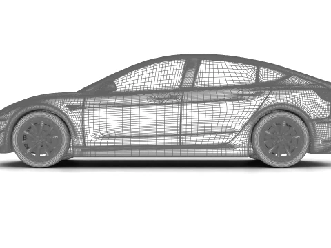 Tesla Model 3 2024 3D Model
