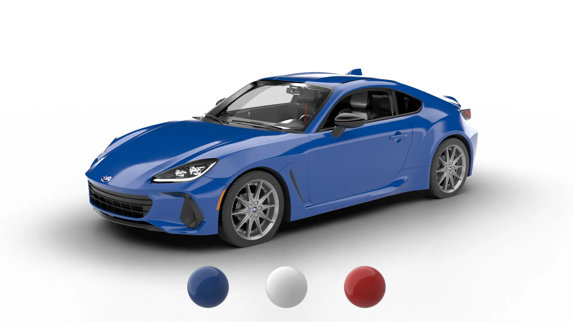 スバル BRZ 2022 3Dモデル .c4d .max .obj .3ds .fbx .stl .blend 
