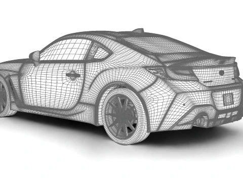 スバル BRZ 2022 3Dモデル
