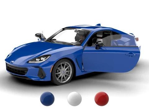Subaru BRZ 2022 HQ 3D Model