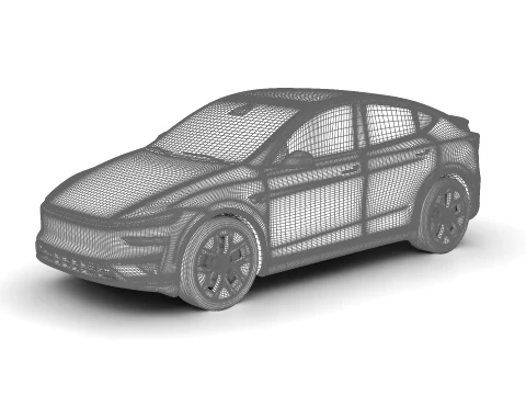 Tesla Model Y Perfomance 2026 3D Model
