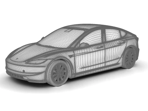 Tesla Model 3 2024 3D Model