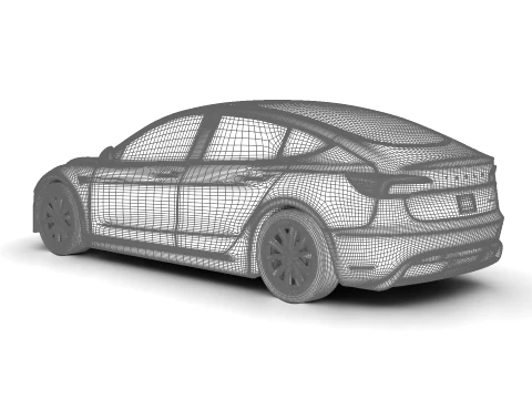 Tesla Model 3 2024 3D Model