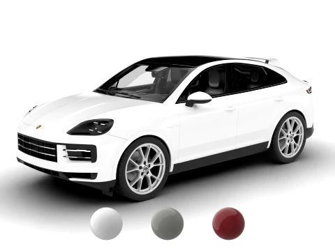 Porsche Cayenne S E-Hybrid Coupé 2026 3D Model